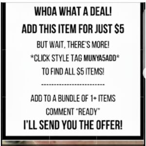 Add On To 1 Plus‎ Purchase For $5